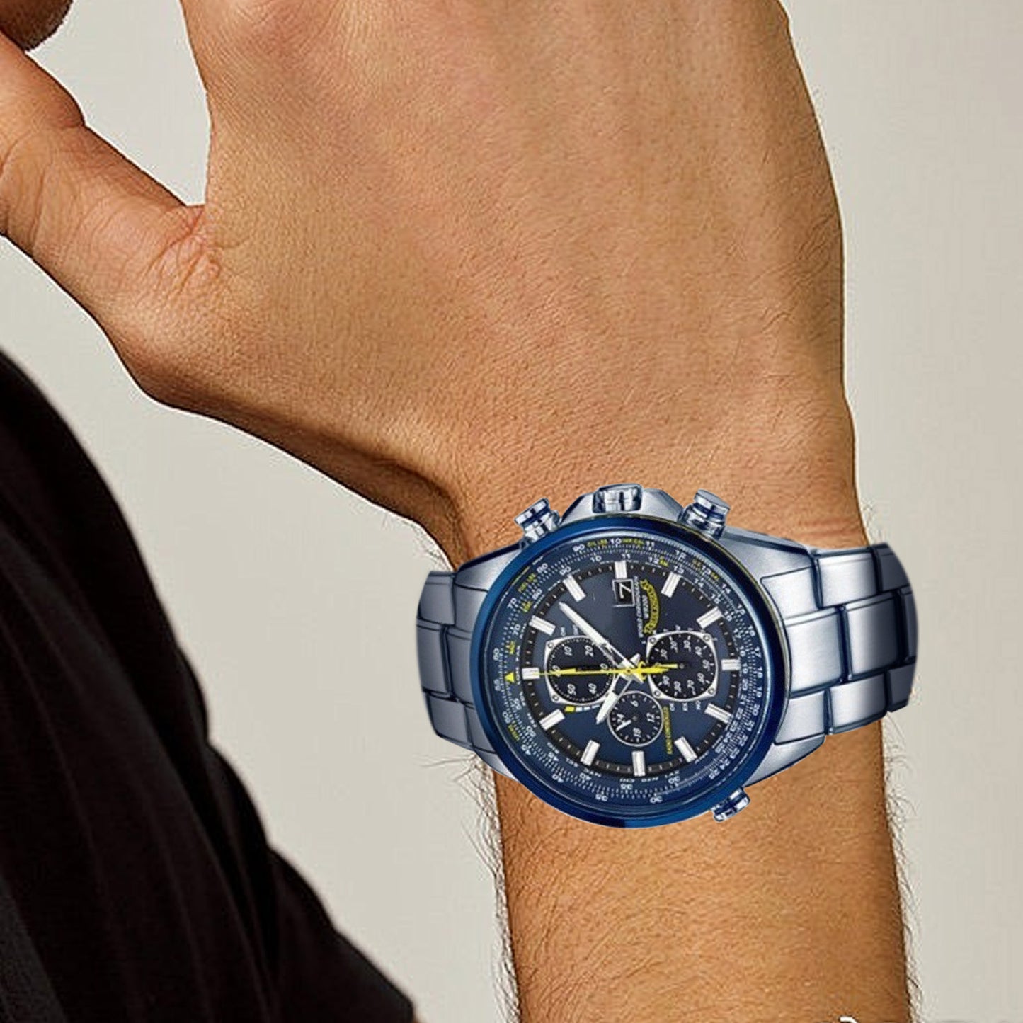 CITIZEN Blue Angels Men'S Watch Fashion Steel Blue Quartz Watch Wristwatch