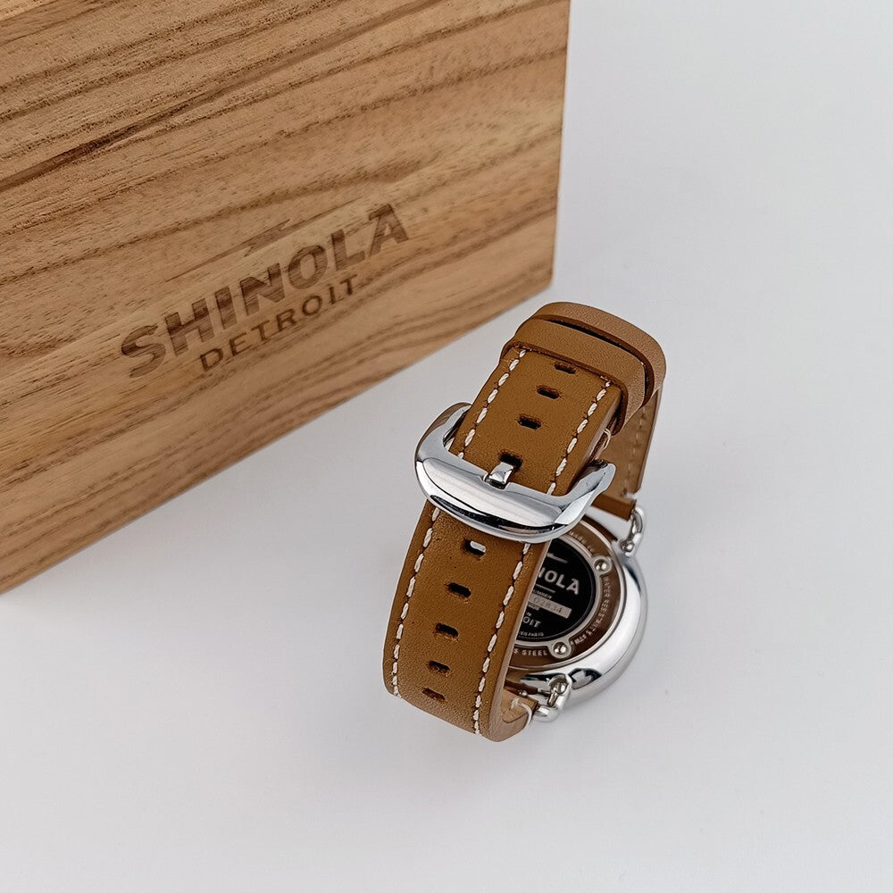 NEW Shinola Mens Watch the Runwell 41Mm Green Dial with Tan Leather Strap