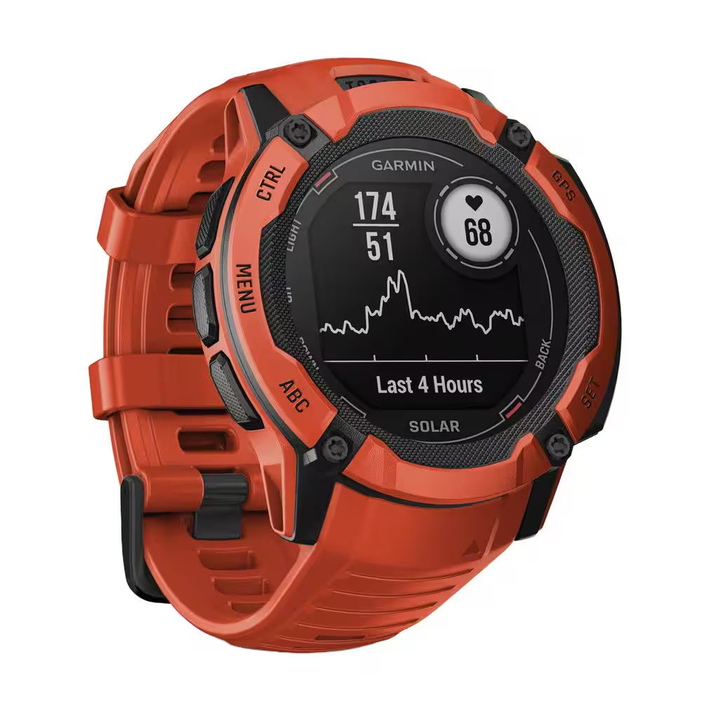 Instinct 2X Solar Smartwatch 1.97 X .57 In. Flame Red