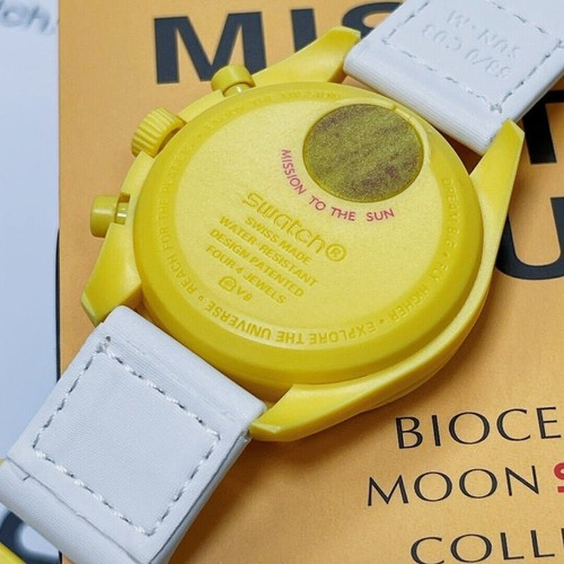 Swatch X Omega Bioceramic Moonswatch Mission to the Sun Watch -With Box 085