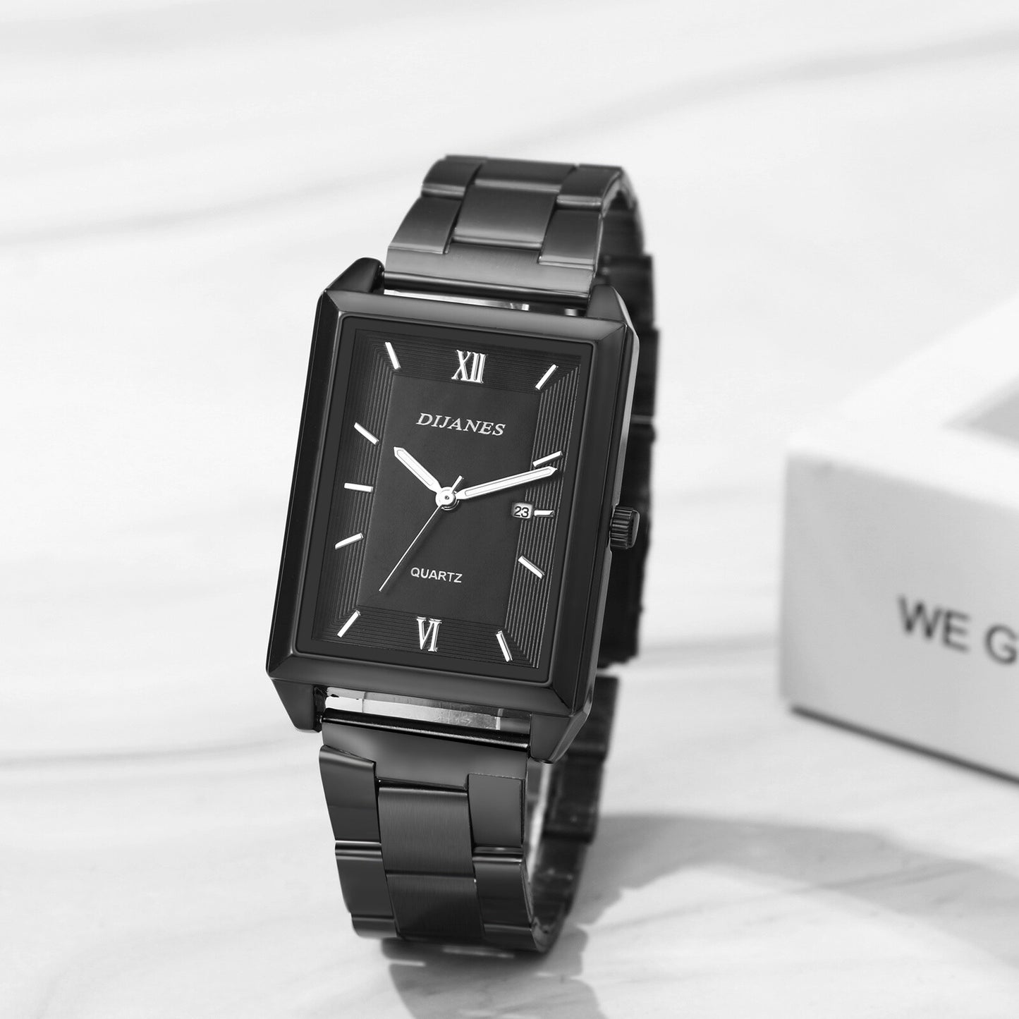 Women'S Classic Charm Rectangular Wrist Watch Analog Quartz Date Dress Watches