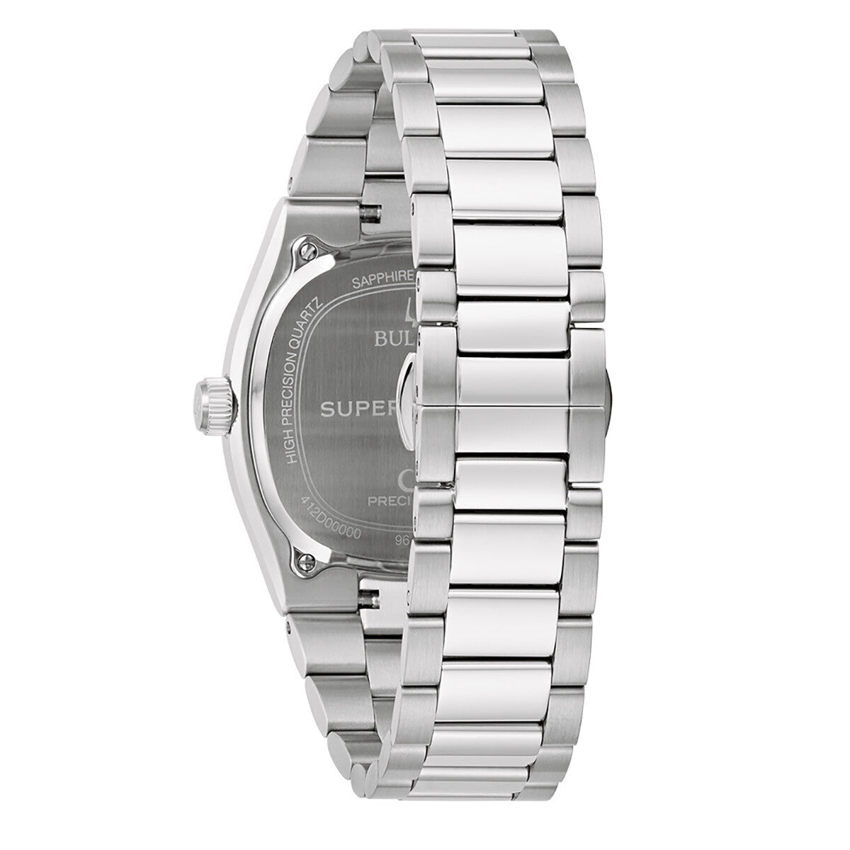 Bulova Men'S Quartz Watch Super Seville Steel/Silver 96B444