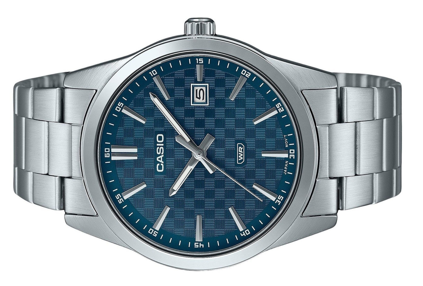 Casio Standard Analog Stainless Steel Blue Dial Quartz MTP-VD03D-2A2 Men'S Watch