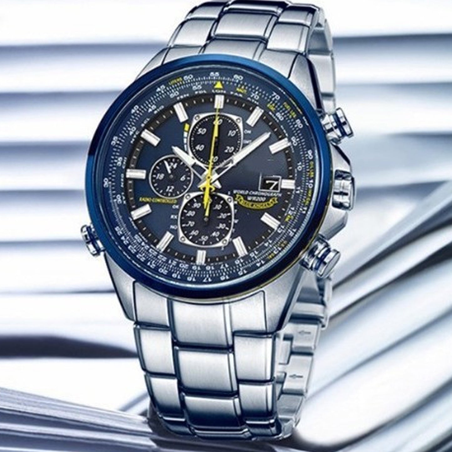 CITIZEN Blue Angels Men'S Watch Fashion Steel Blue Quartz Watch Wristwatch