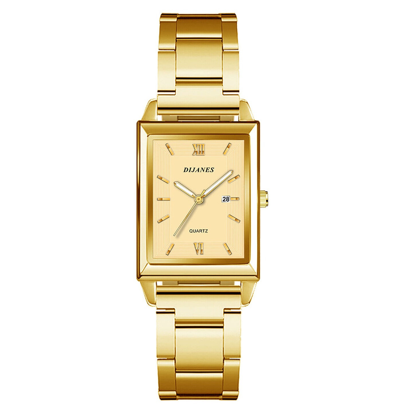 Women'S Classic Charm Rectangular Wrist Watch Analog Quartz Date Dress Watches