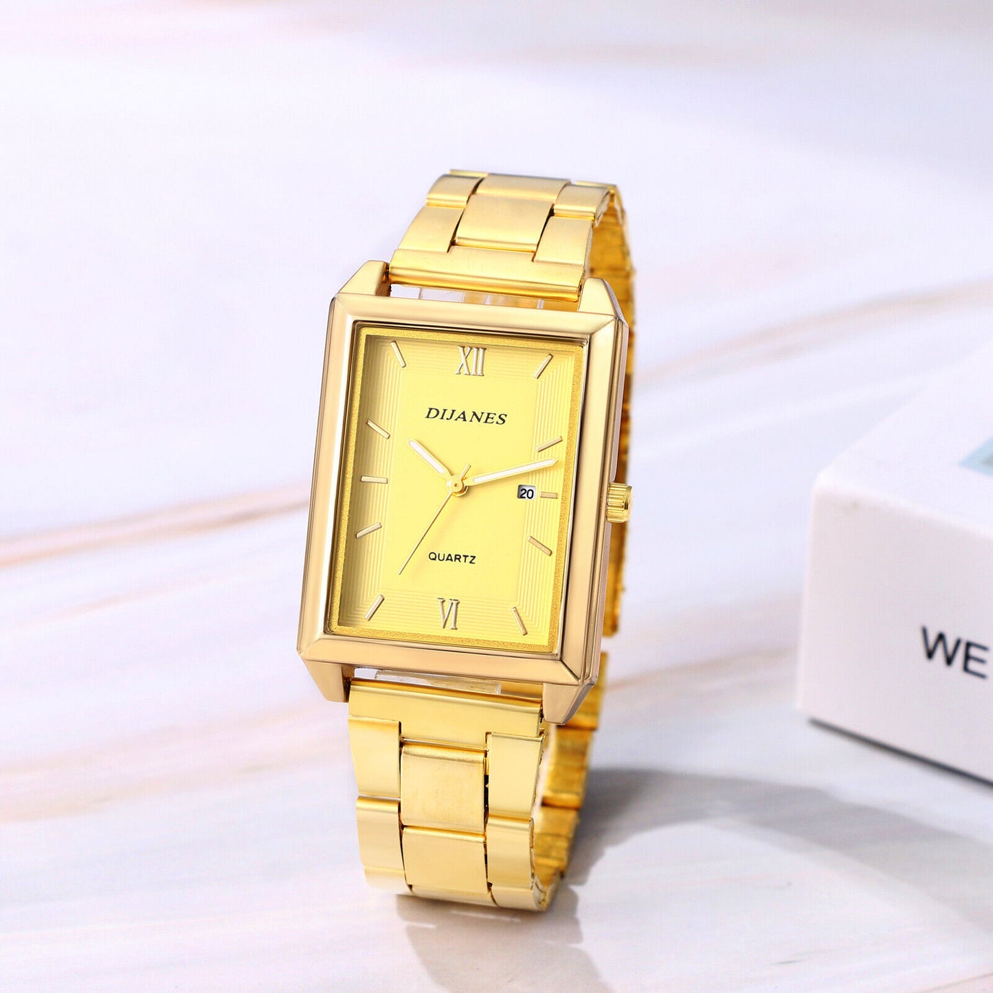 Women'S Classic Charm Rectangular Wrist Watch Analog Quartz Date Dress Watches