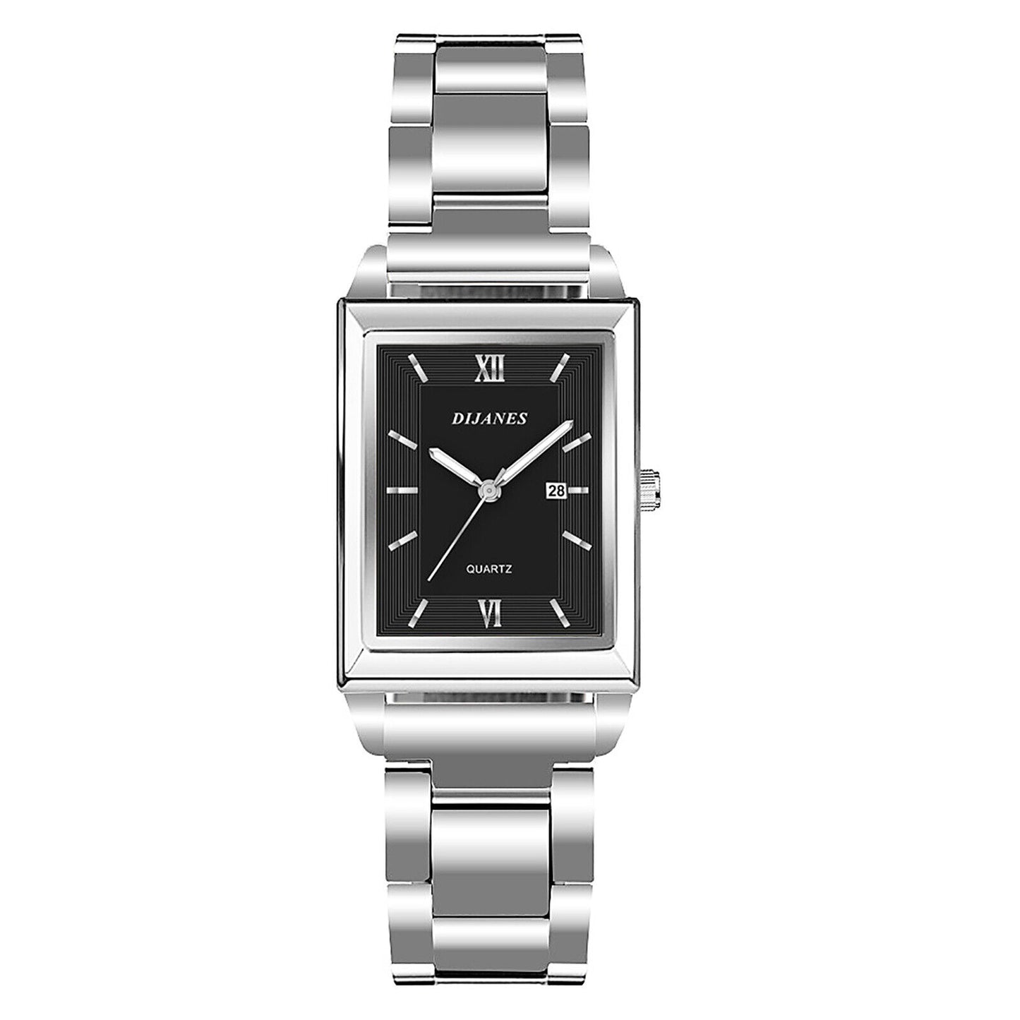 Women'S Classic Charm Rectangular Wrist Watch Analog Quartz Date Dress Watches