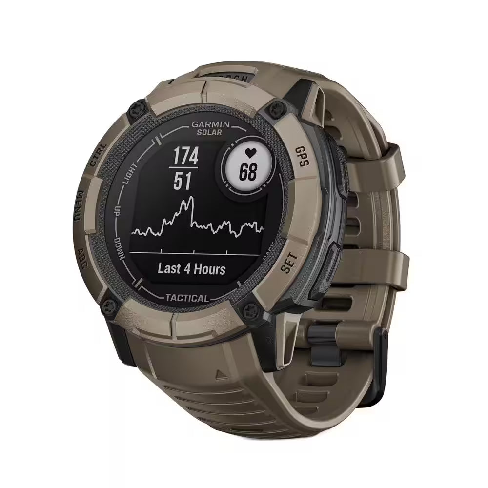 Instinct 2X Solar Smartwatch Tactical Edition 1.97 X .57 In. Coyote Tan