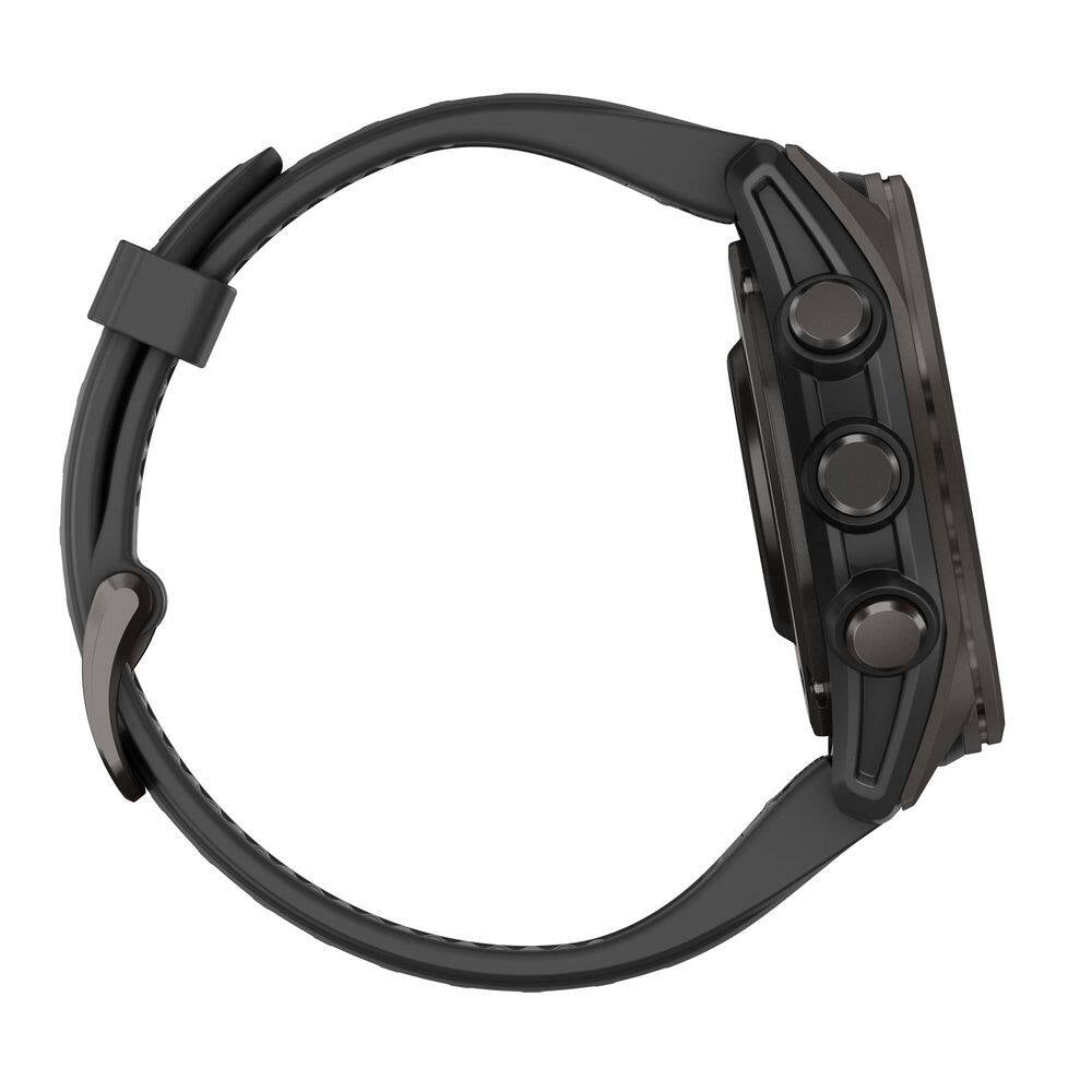 Fenix 8 AMOLED Multisport 43-Mm GPS Watch with Silicone Band 1.69 X .54 in Black