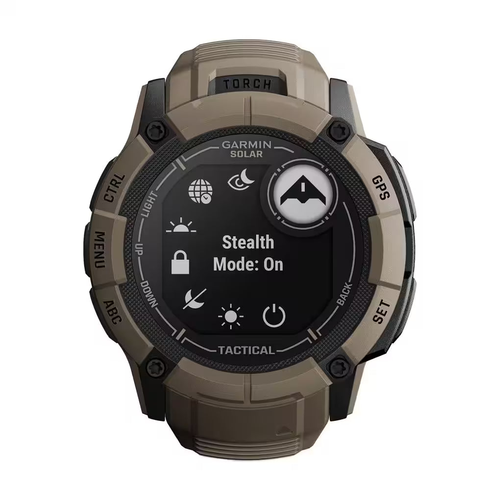 Instinct 2X Solar Smartwatch Tactical Edition 1.97 X .57 In. Coyote Tan