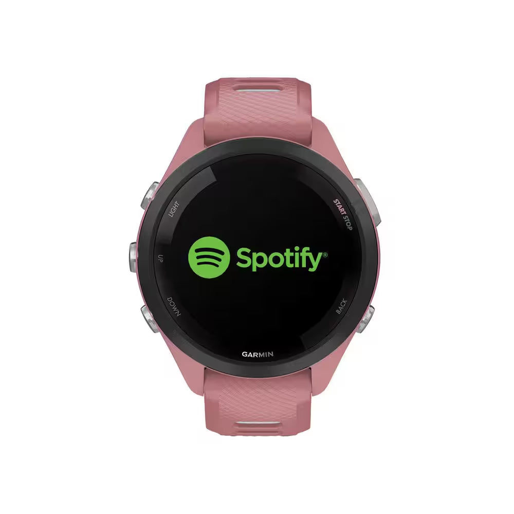 Forerunner 265S Running Smartwatch with Black Bezel 1.64 X .51 in Pink