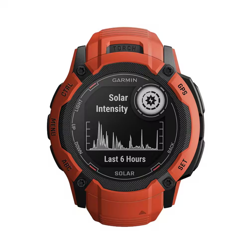 Instinct 2X Solar Smartwatch 1.97 X .57 In. Flame Red
