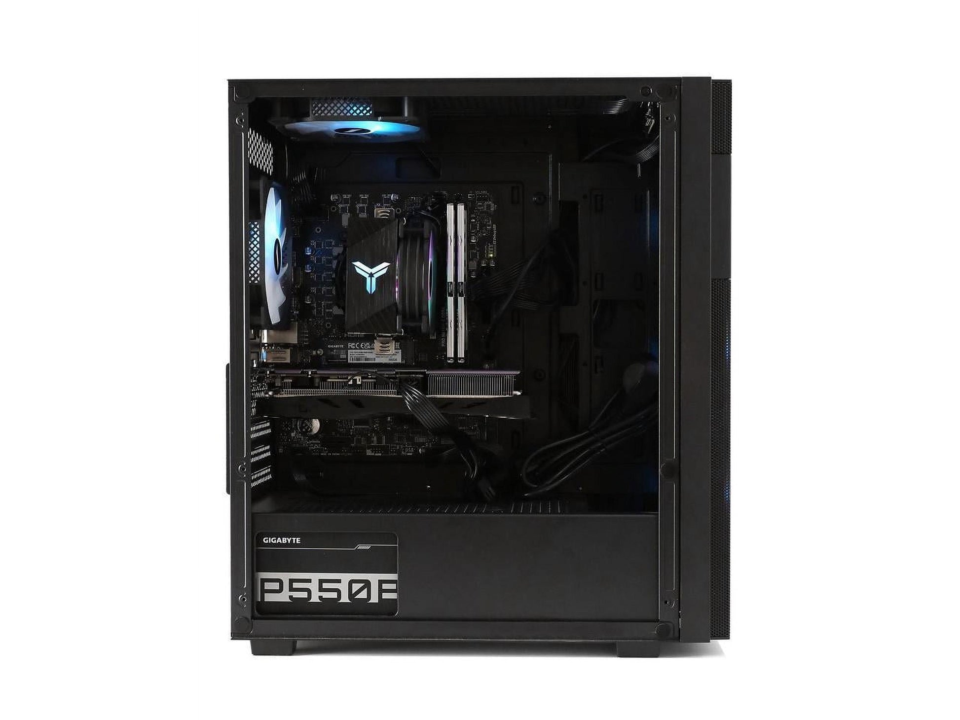 Gaming Desktop Pc,Intel I5 12400F 4.4Ghz,Rtx4060, NVME M2 500GB, 16G Ddr4,Rgb,Wifi,Win 11 Ready,Gamer Desktop Computer