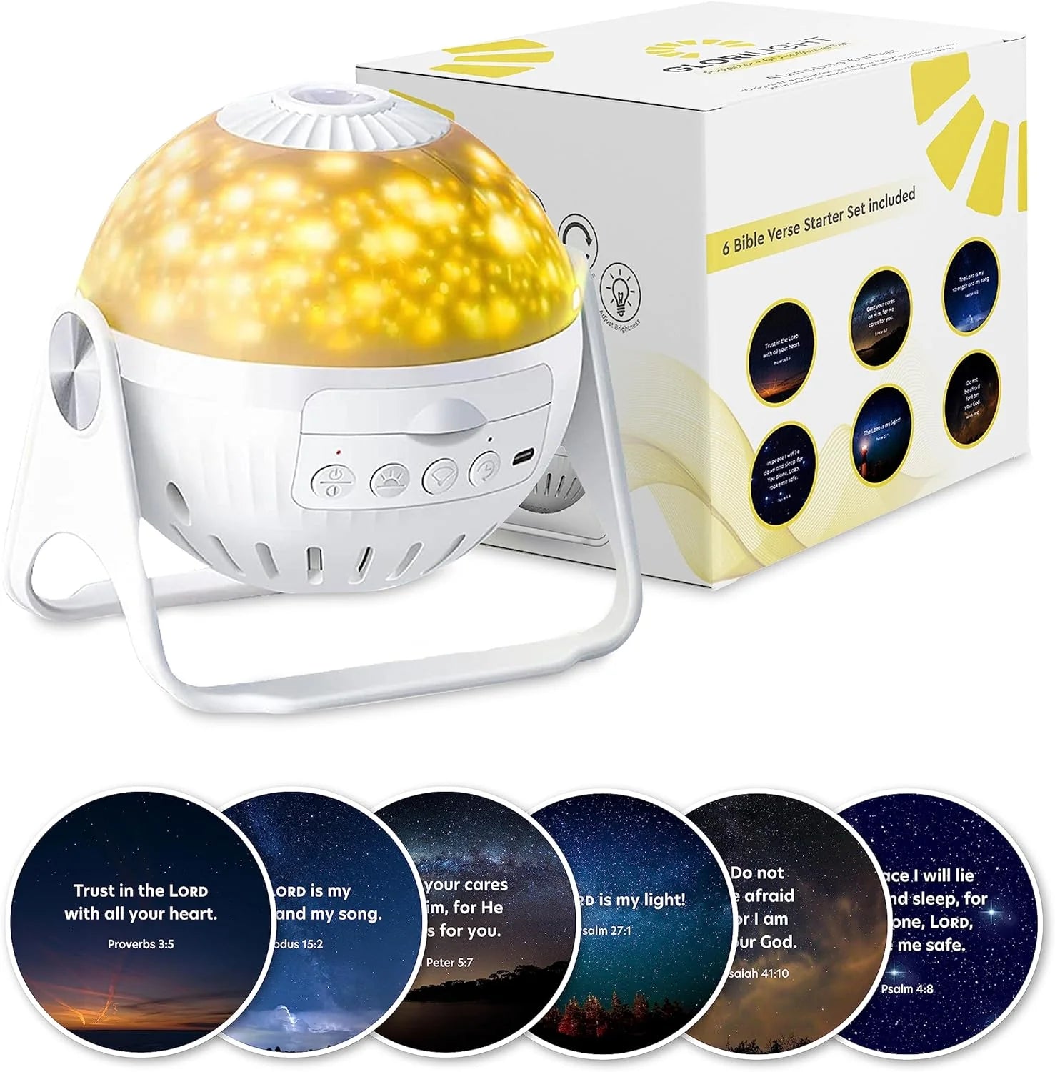 Starter Kit | Projector + 6 Bible Verse Discs - 50 Days of Pentecost Sale