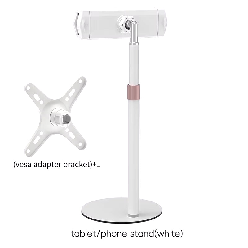 Portable Monitor Stand Height Adjustable Vesa Monitor Tablet Stand Free Standing Low Profile Desk Mount Monitor Support