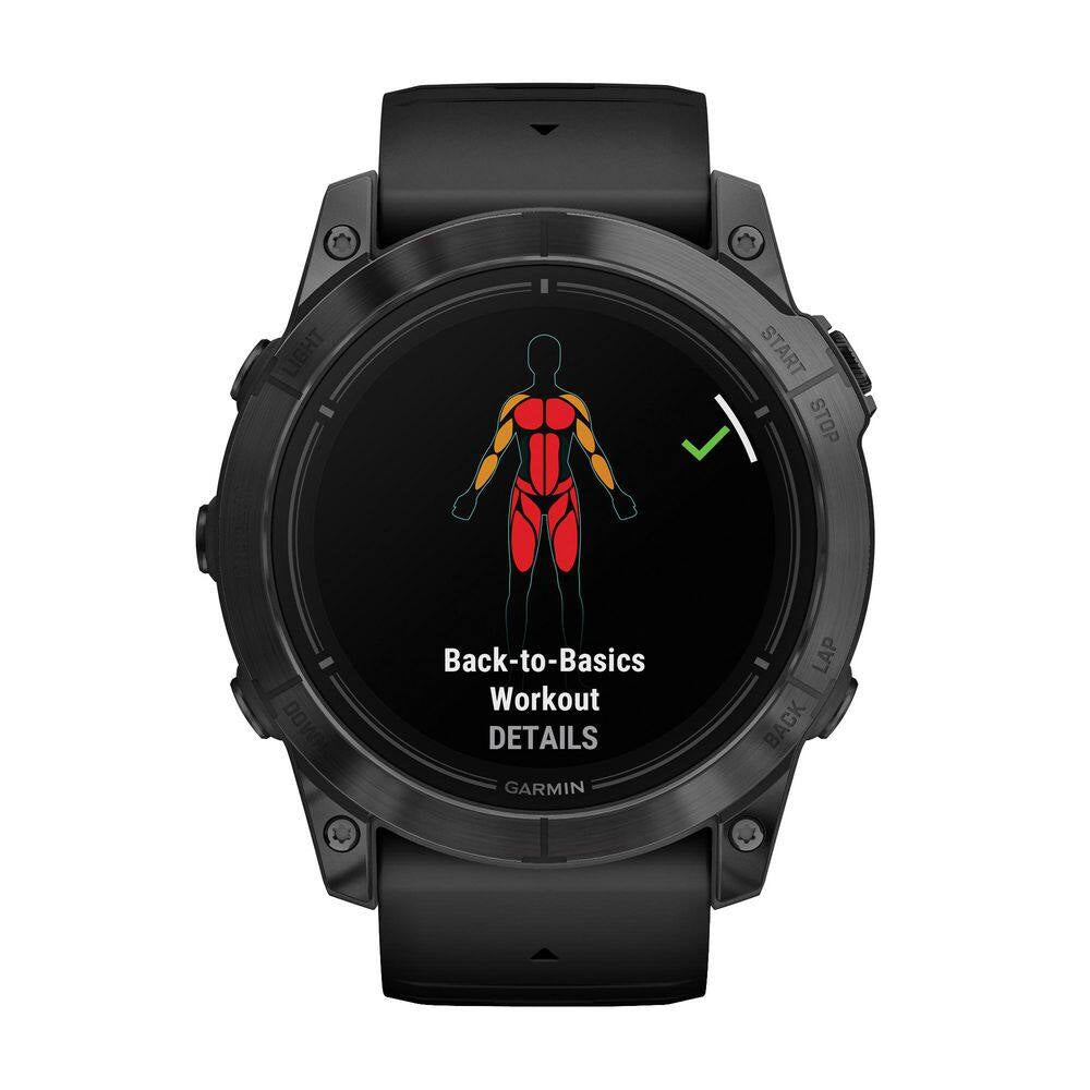 Epix Pro (Gen 2) Sapphire Edition Smartwatch with 51-Mm Case, Slate Gray Bezel with Black Band 2.01 X .59