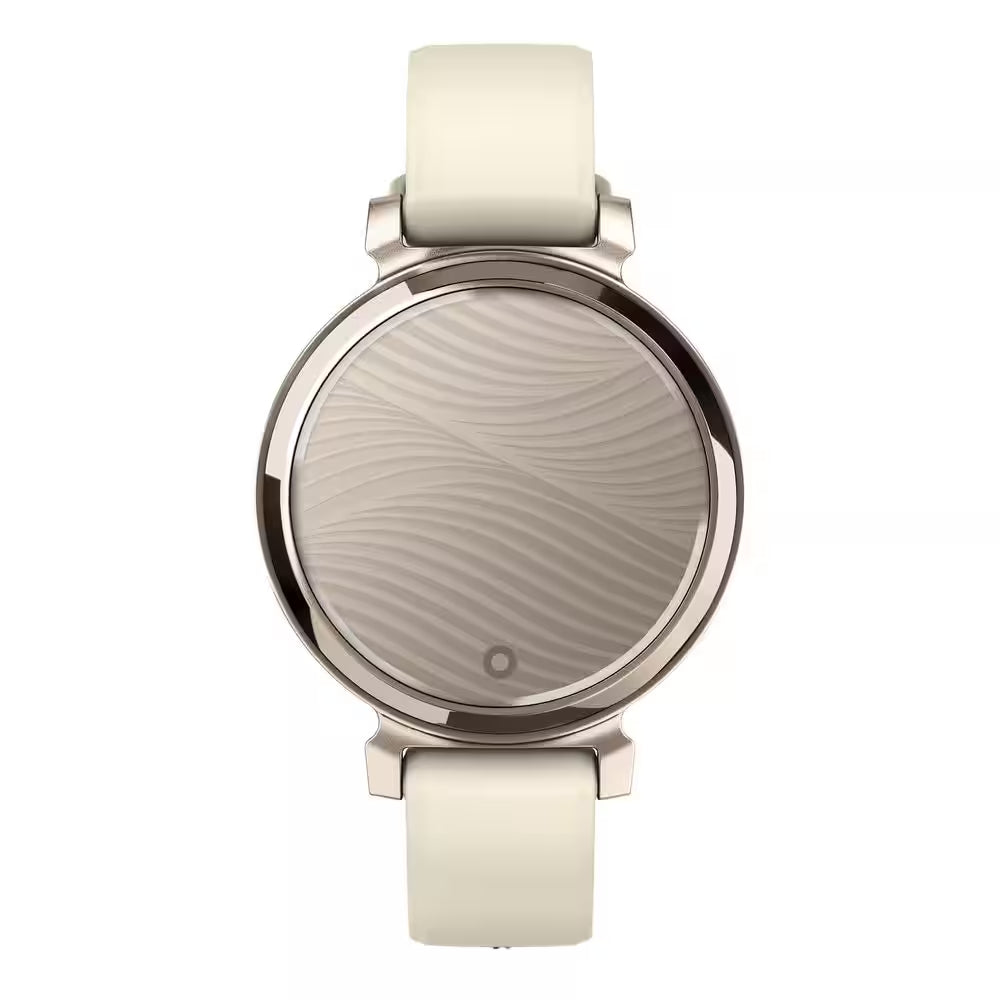 Lily 2-Heatlh and Fitness Smartwatch with Anodized Aluminum Bezel/Case and Silicone Band 1.4 X .4 in Cream Gold