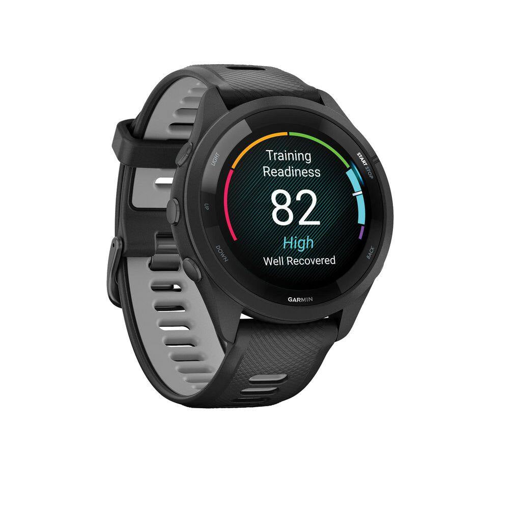 Forerunner 265 Running Smartwatch with Black Bezel 1.81 X .51 in Black
