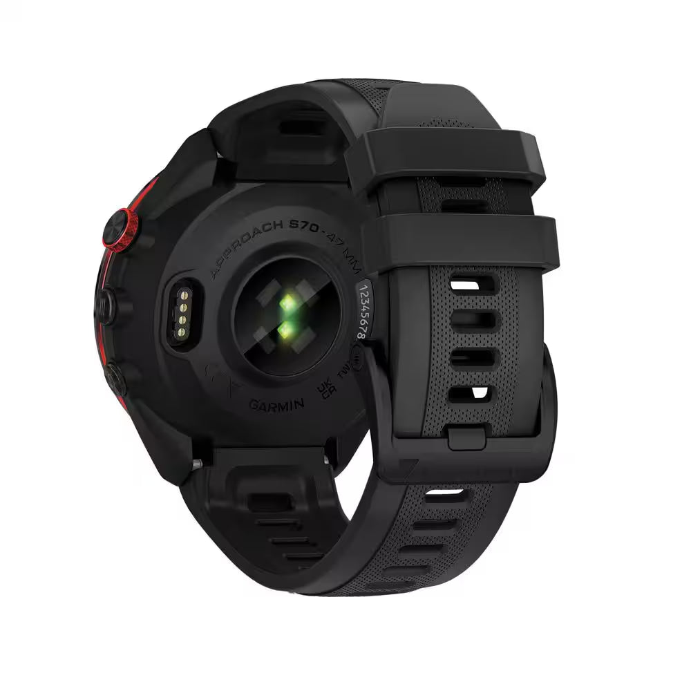 Approach S70 Golf Smartwatch with 42-Mm Case and Black Ceramic Bezel (Black)
