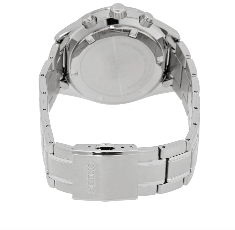 Seiko Men'S Chronograph Quartz Blue Dial Watch - SSB377P1 NEW