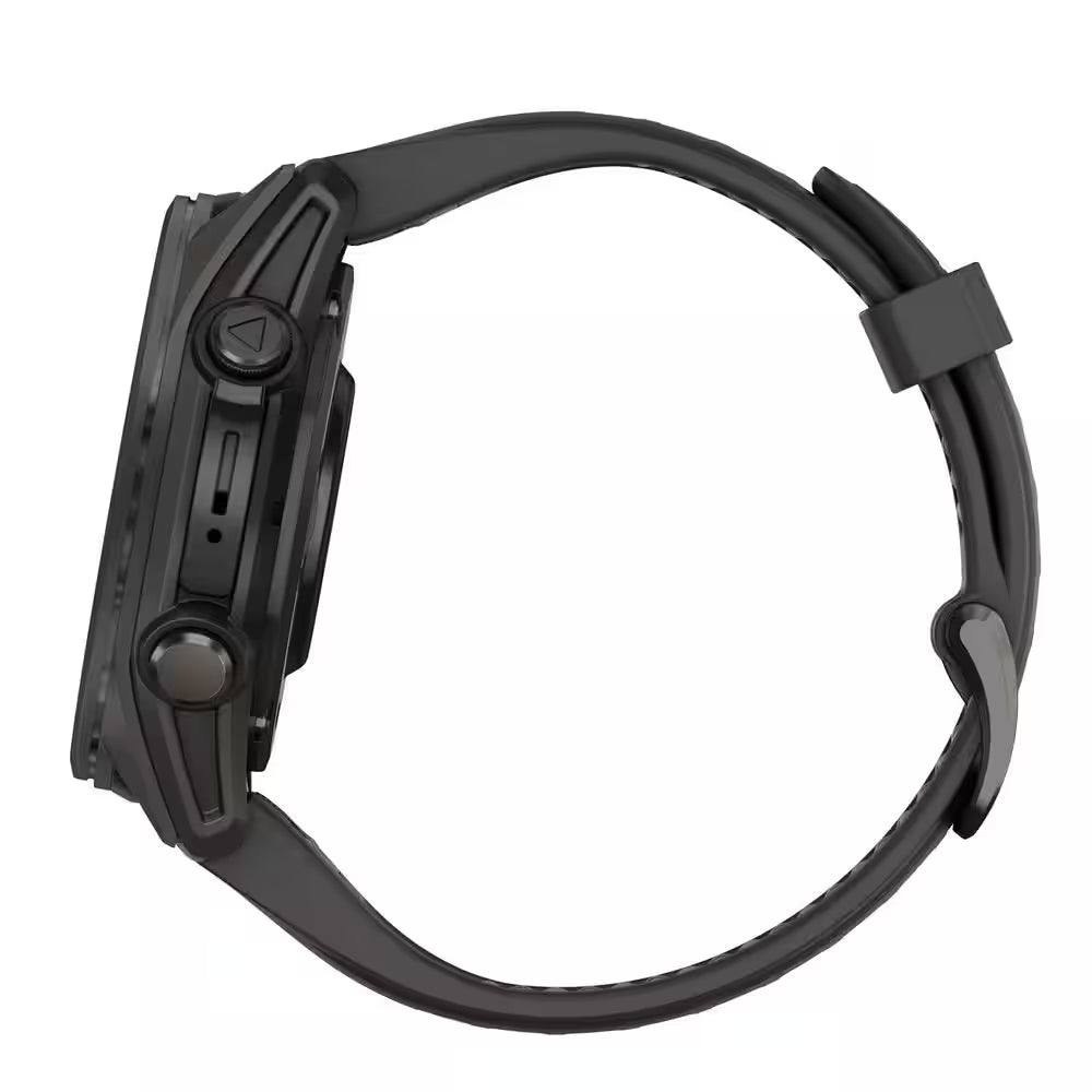 Fenix 8 AMOLED Multisport 43-Mm GPS Watch with Silicone Band 1.69 X .54 in Black