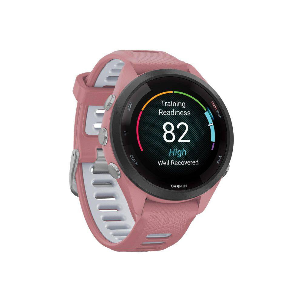 Forerunner 265S Running Smartwatch with Black Bezel 1.64 X .51 in Pink