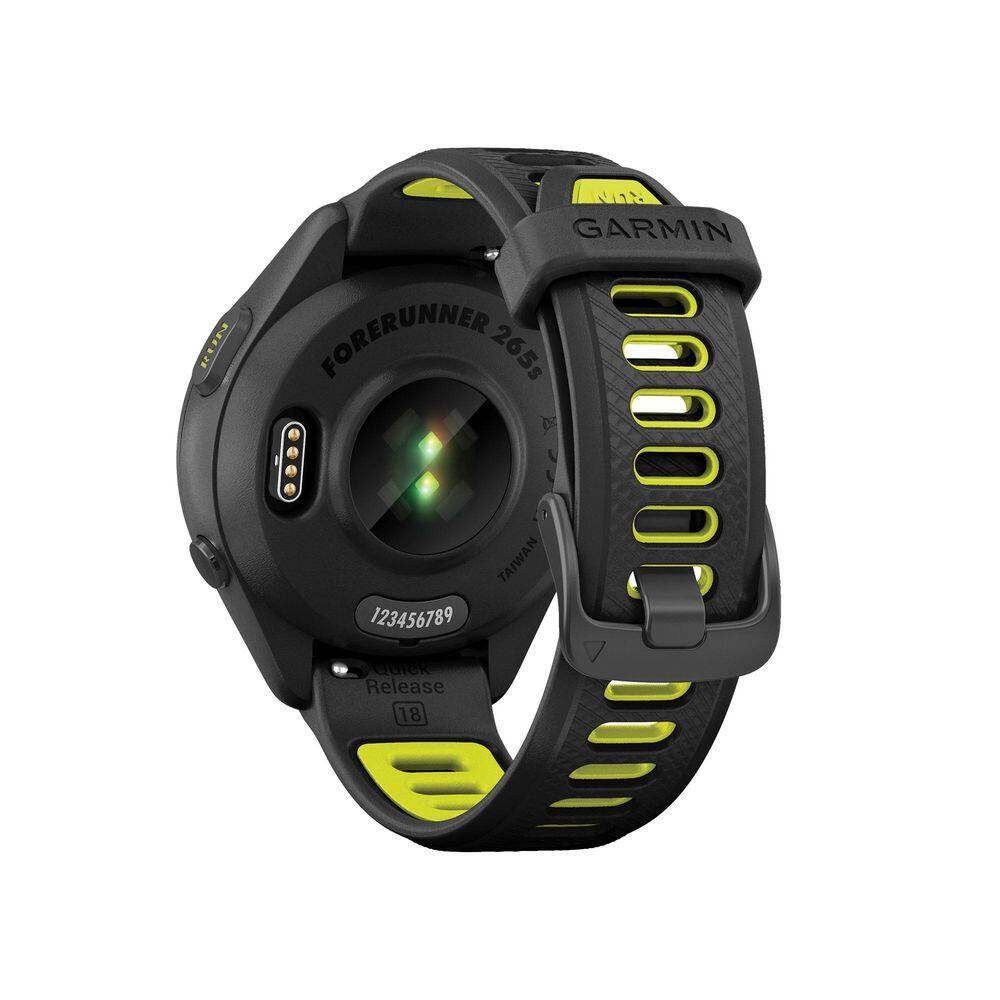 Forerunner 265S Running Smartwatch with Black Bezel 1.64 X .51 in Black