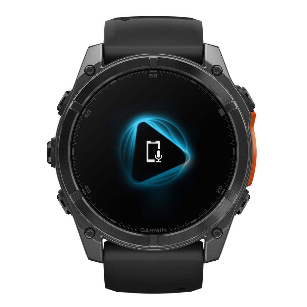 Fenix 8 AMOLED Multisport 51-Mm GPS Watch with Silicone Band 2 X .58 in Slate Gray and Black