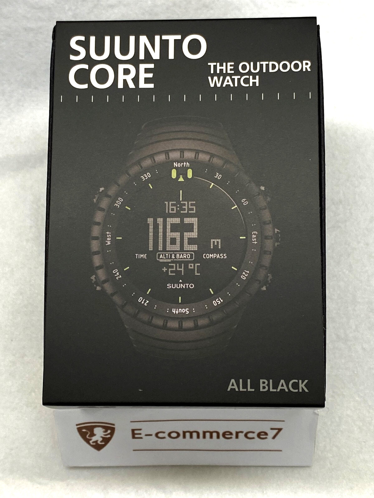 SUUNTO Core All Black Military Men'S Outdoor Sports Watch SS014279010 with Box