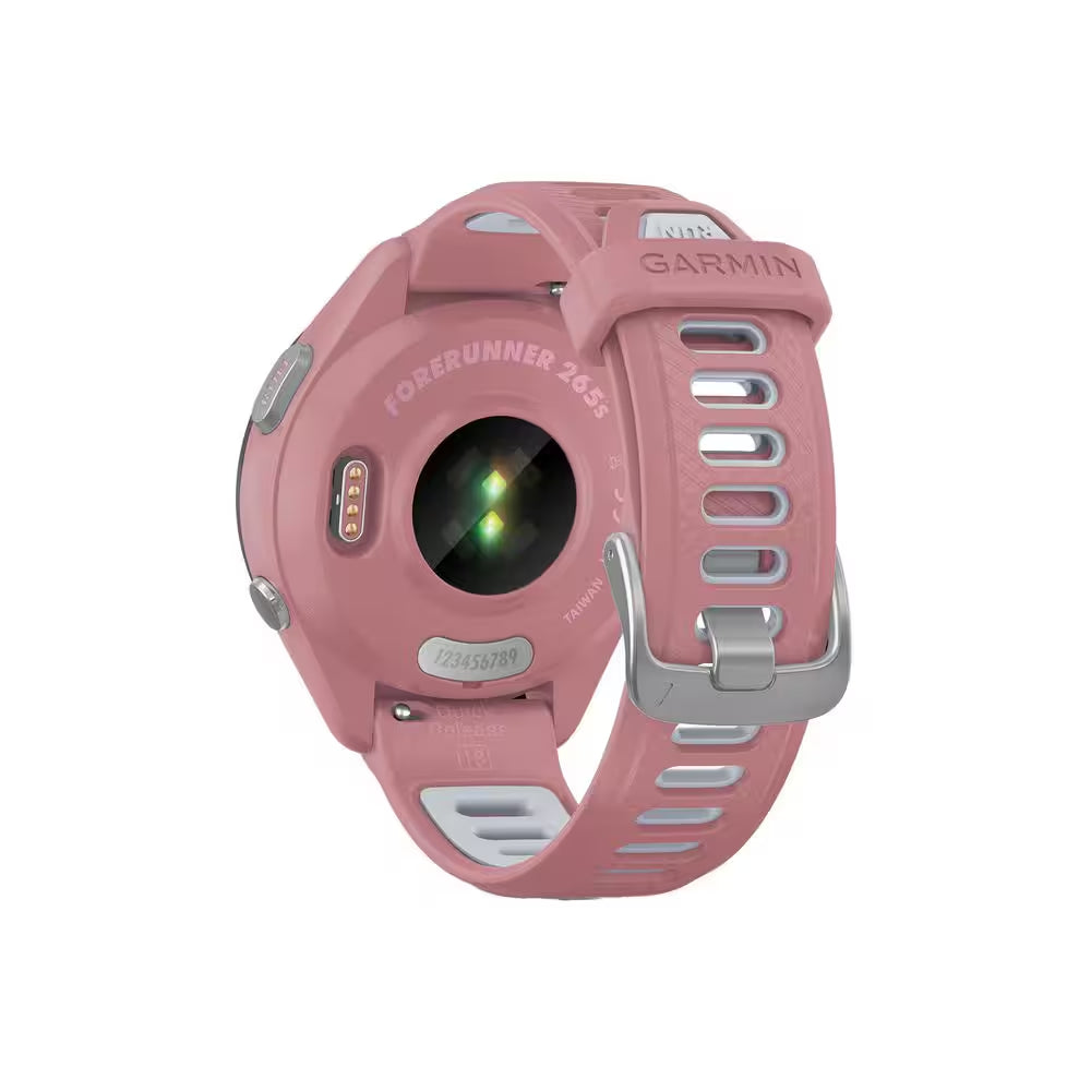 Forerunner 265S Running Smartwatch with Black Bezel 1.64 X .51 in Pink