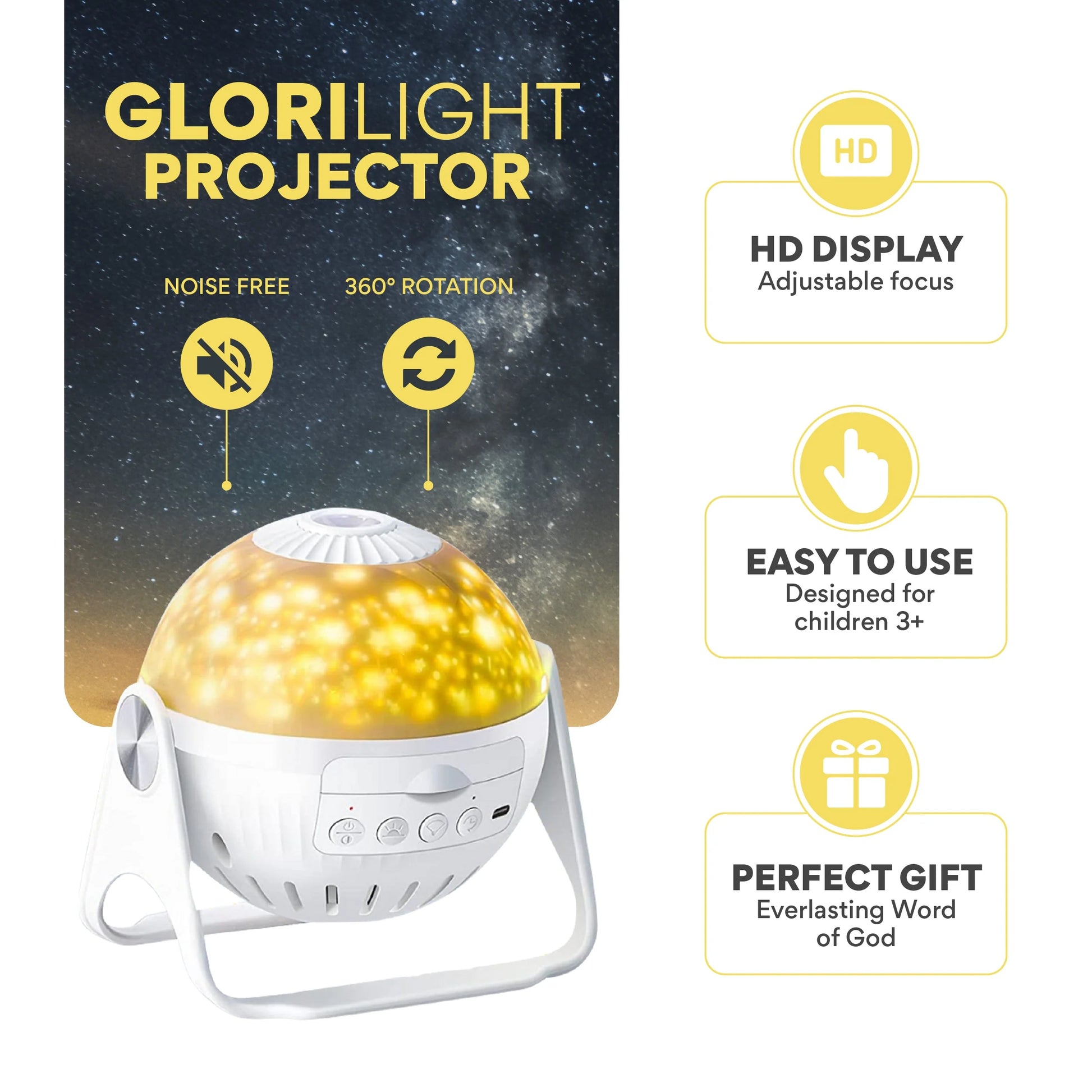 Starter Kit | Projector + 6 Bible Verse Discs - 50 Days of Pentecost Sale