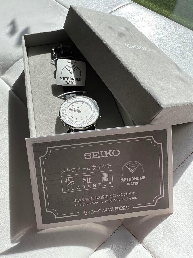 SEIKO METRONOME WATCH Monotone Standard Line SMW006A with BOX JAPAN New