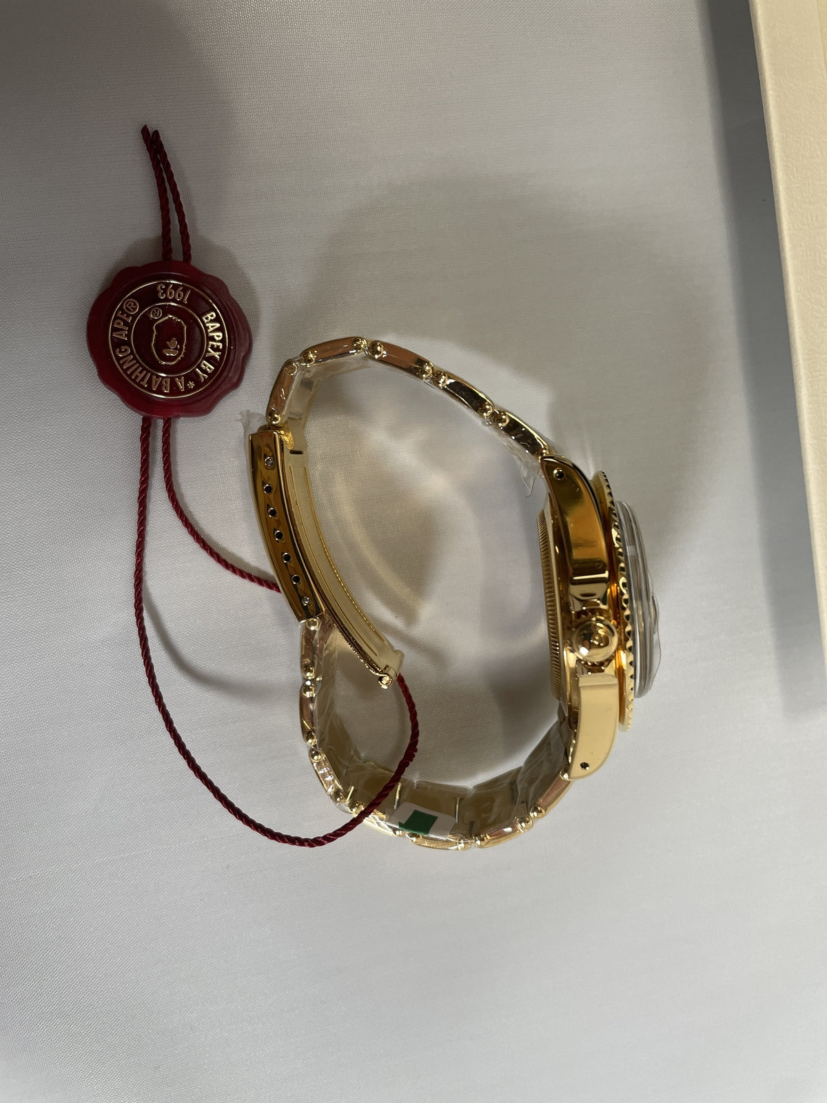 A BATHING APE CLASSIC TYPE 1 BAPEX Black Gold Men'S Watch Stainless Steel JP