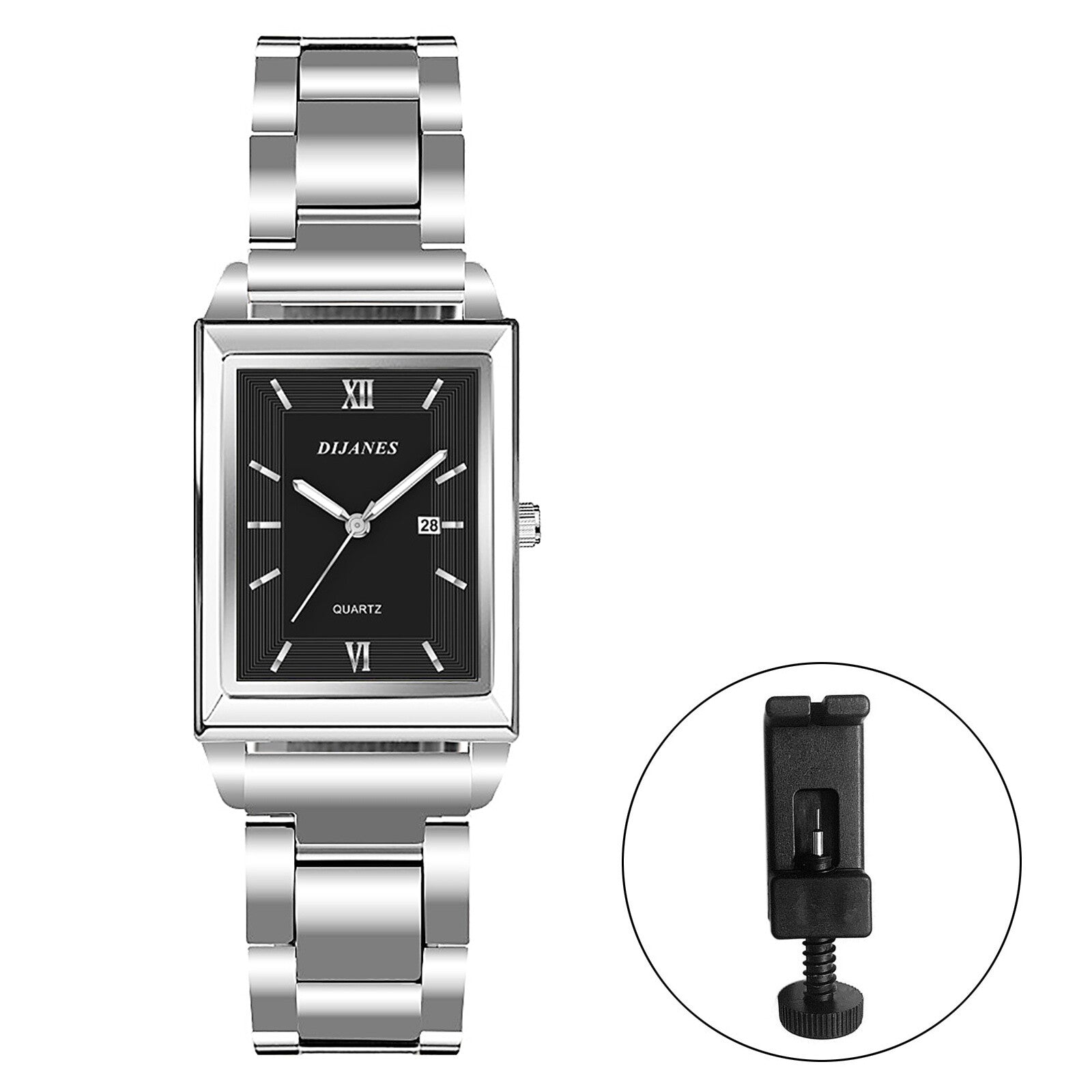 Women'S Classic Charm Rectangular Wrist Watch Analog Quartz Date Dress Watches