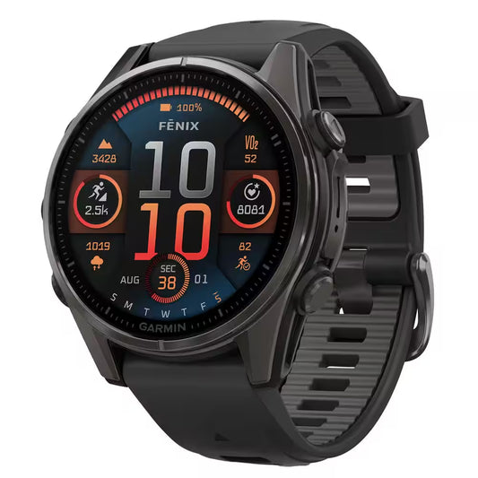 Fenix 8 AMOLED Multisport 43-Mm GPS Watch with Silicone Band 1.69 X .54 in Black