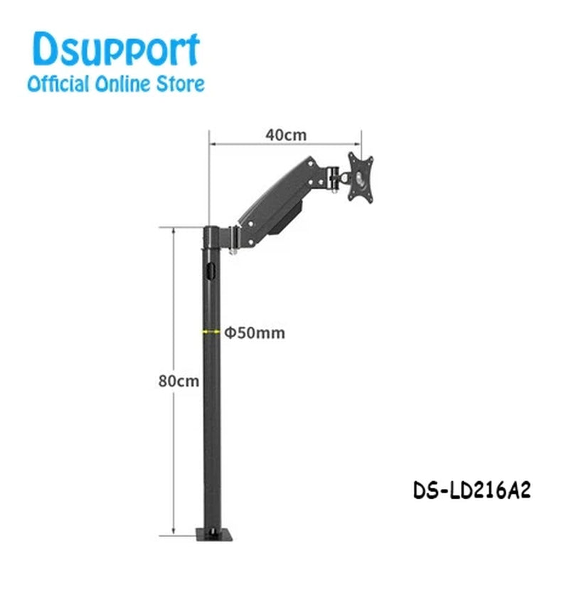 Heavy Duty 13"-27" LCD Monitor Floor Stand / Sofa Side Fixed TV Mount Computer Monitor Holder Arm LD216