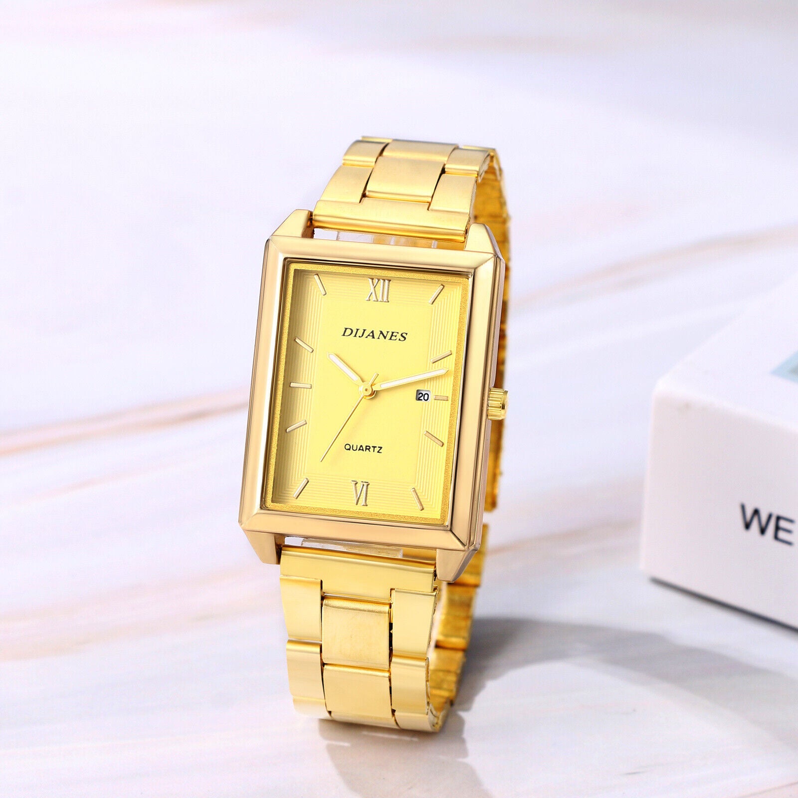 Women'S Classic Charm Rectangular Wrist Watch Analog Quartz Date Dress Watches