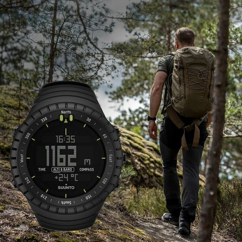 SUUNTO Core All Black Military Men'S Outdoor Sports Watch SS014279010 with Box