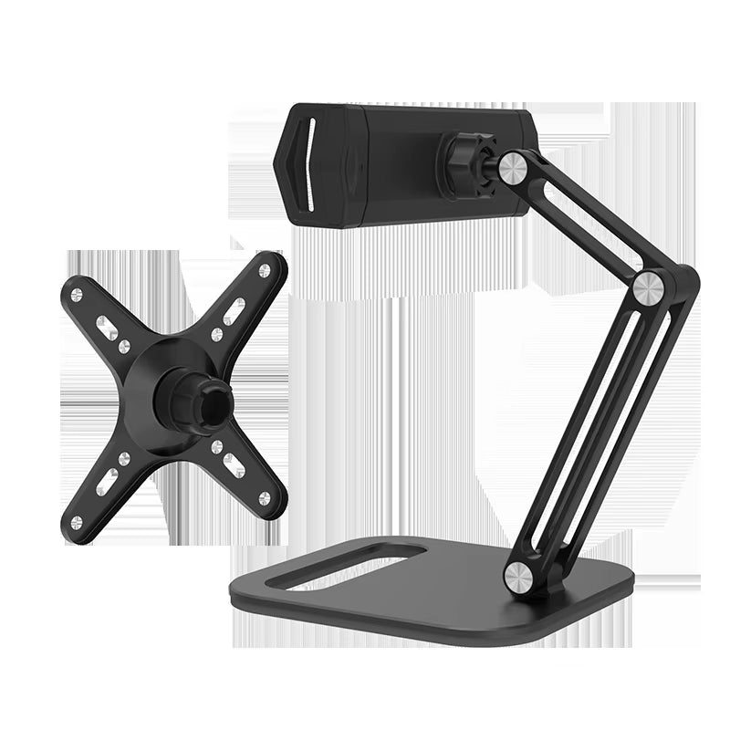 Portable Monitor Stand Height Adjustable Vesa Monitor Tablet Stand Free Standing Low Profile Desk Mount Monitor Support
