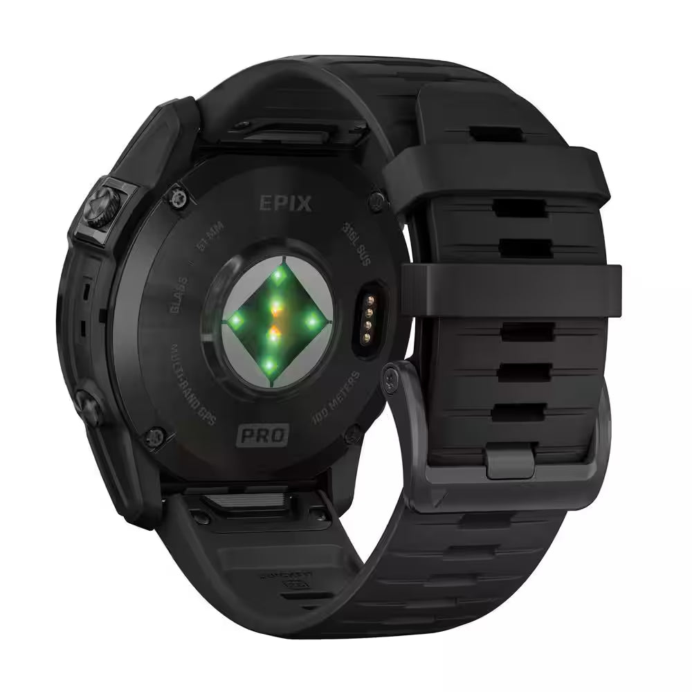 Epix Pro (Gen 2) Sapphire Edition Smartwatch with 51-Mm Case, Slate Gray Bezel with Black Band 2.01 X .59