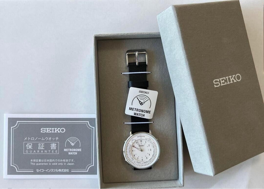 SEIKO METRONOME WATCH Monotone Standard Line SMW006A with BOX JAPAN New