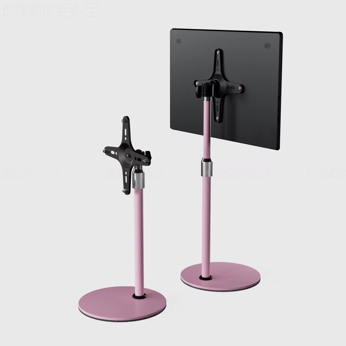 Portable Monitor Stand Height Adjustable Vesa Monitor Tablet Stand Free Standing Low Profile Desk Mount Monitor Support