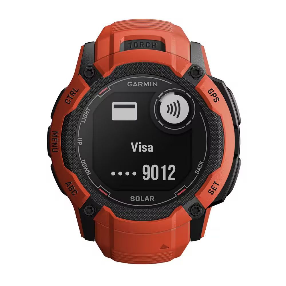 Instinct 2X Solar Smartwatch 1.97 X .57 In. Flame Red