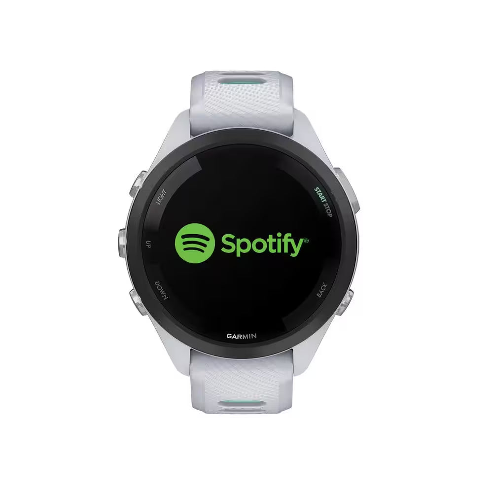 Forerunner 265S Running Smartwatch with Black Bezel 1.64 X .51 in White