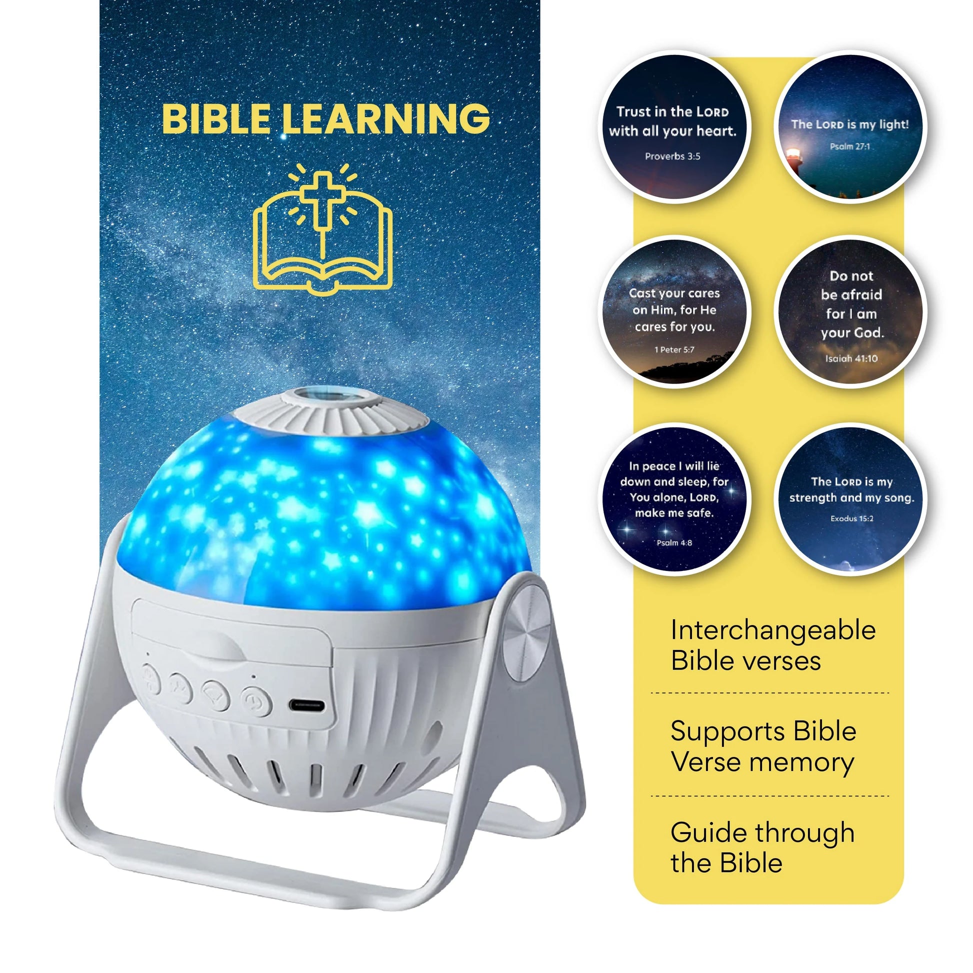 Starter Kit | Projector + 6 Bible Verse Discs - 50 Days of Pentecost Sale