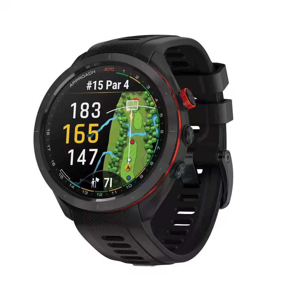 Approach S70 Golf Smartwatch with 42-Mm Case and Black Ceramic Bezel (Black)