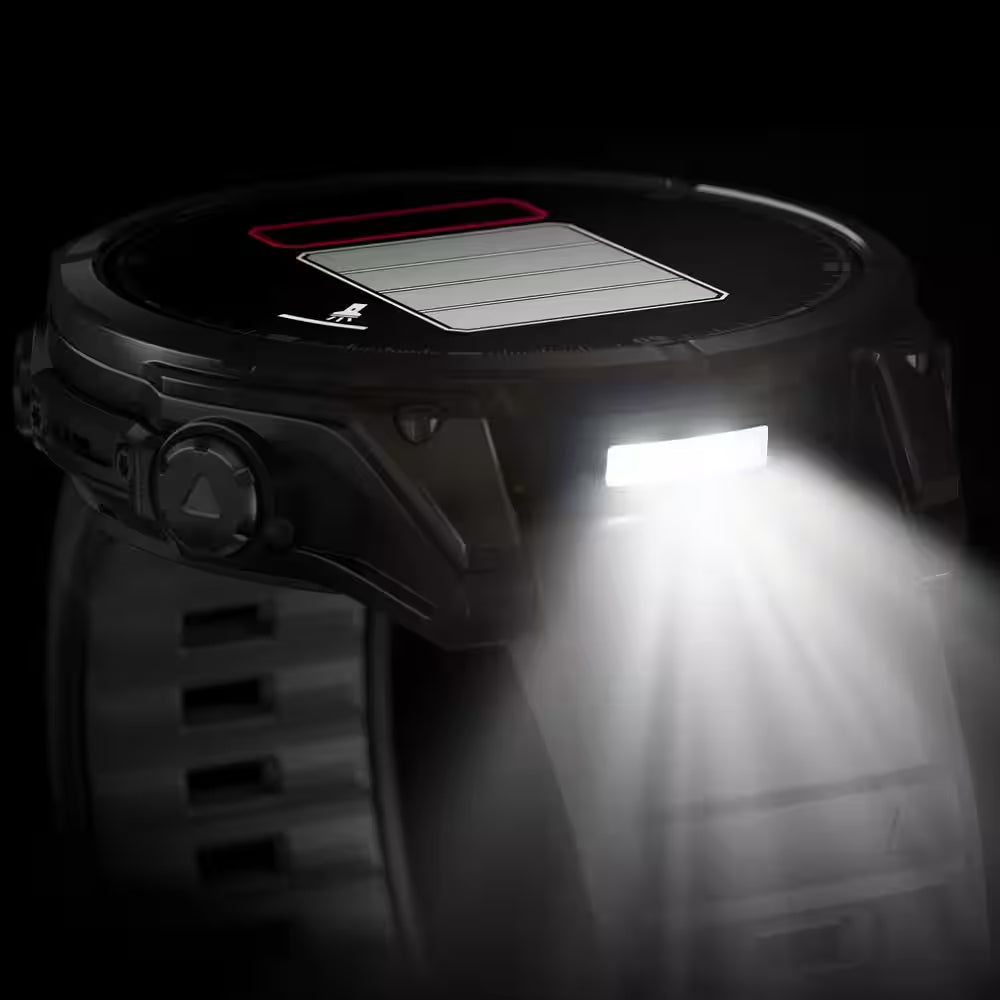 Fenix 8 AMOLED Multisport 47-Mm GPS Watch with Silicone Band 1.85 X .54 in Black