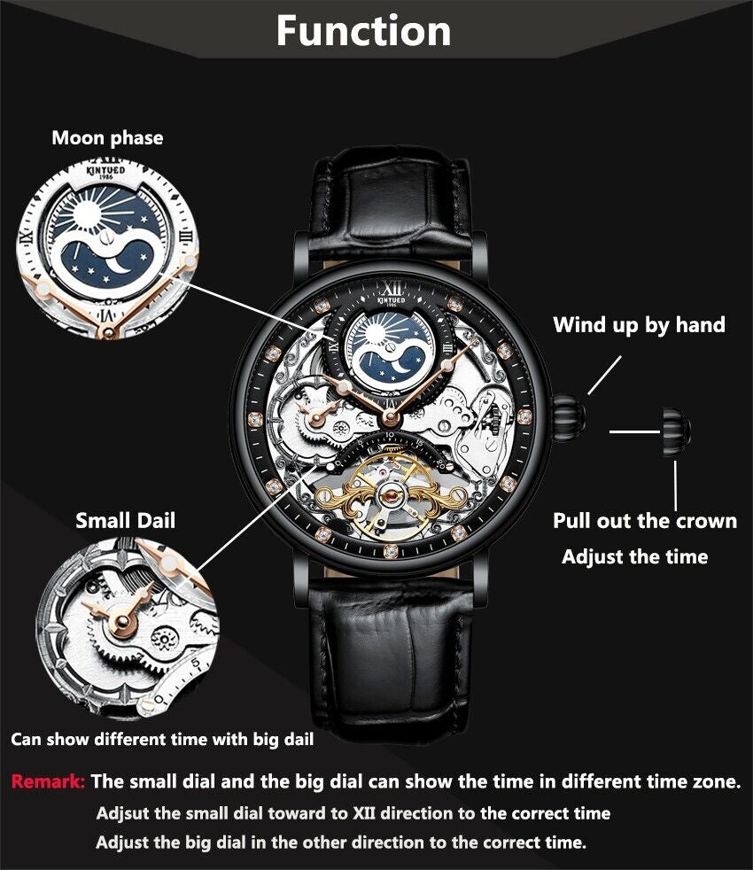 Mechanical Automatic Watch Men Tourbillon Wristwatch Sports Watches Mechan