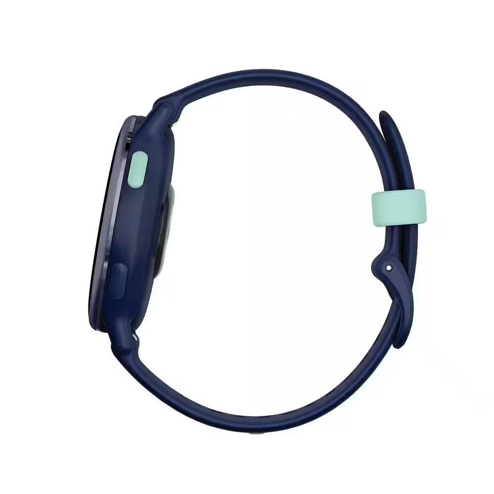 Vivoactive 5 Fitness-Tracking Smartwatch with Aluminum Bezel and Silicone Band 1.7 X .43 in Navy Blue