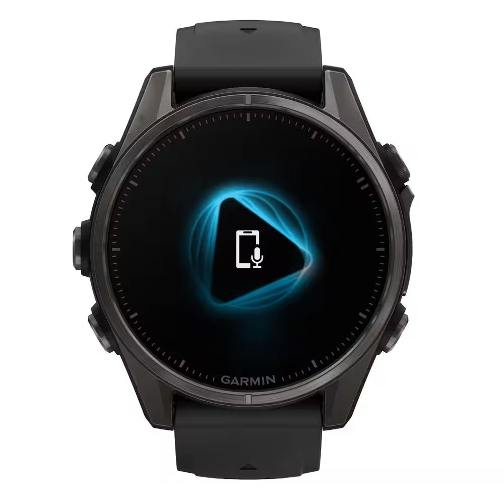 Fenix 8 AMOLED Multisport 43-Mm GPS Watch with Silicone Band 1.69 X .54 in Black